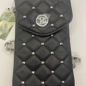 Badgley Mischka Black Bag Phone Case Purse w/ Diamond Quilting NWT MSRP $70
